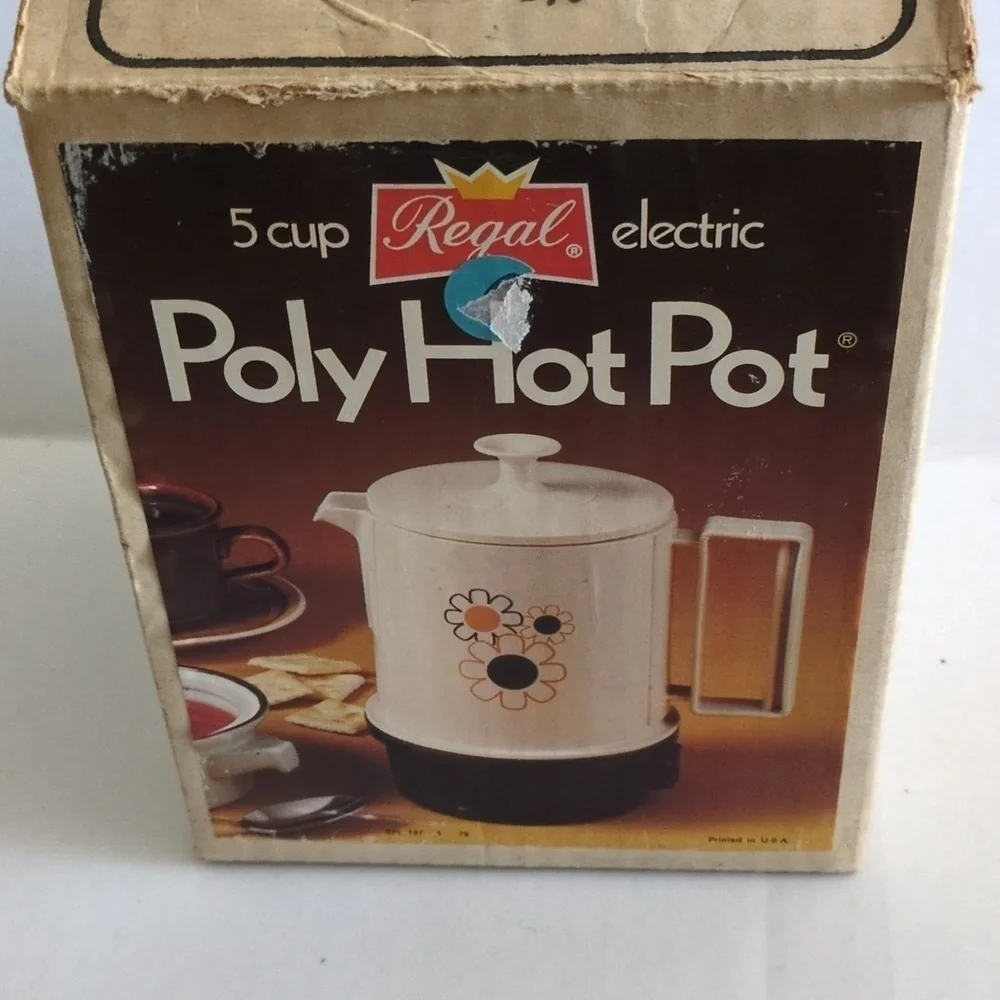 Regal Poly Hot-Pot 5 cup Daisies Electric Kettle